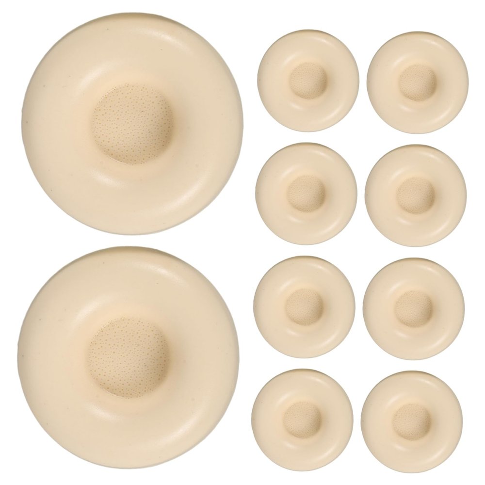 IWOWHERO 10pcs Facial Waxing Kit Hard Wax Blocks Beeswax for Hair Removal Natural Ingredients Smooth Skin Use