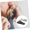 PLAFOPE 3pcs Mustache Eyebrow Trimming Scissors Beard Comb Nose Hair Clipper Stainless Steel Shears for Barbershop Home Use view 2