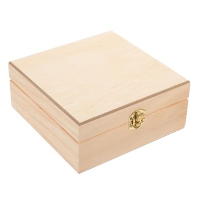 CAXUSD 25grids Wooden Storage Case Multi-grid Bottle Organizer for Perfume and Wooden Design Fine Polishing for Safe Use