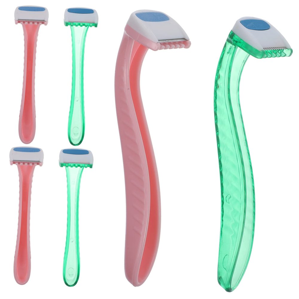 Outanaya 6pcs Women Hair for Safe and Comfortable Shaving of Legs Underarms and Privates Portable Ergonomic Design for Easy Hair Removal