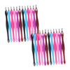 CANIGHT 1set Cuticle Remover Dead Skin Forks for Manicure Nail Art Tool Red Black Professional Personal Use view 1