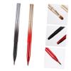 BIUDECO 2pcs Portable Retractable Makeup Brush Double Ended Lip Brush Concealer for Daily Cosmetics Random Color view 2
