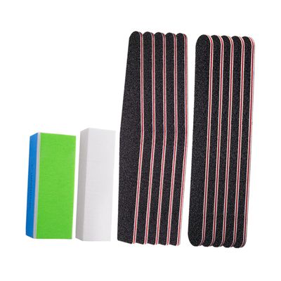 MUSISALY 1set Nail Polishing Block Set Professional Nail Art Tool Kit Sanding Strips for Home Salon Use for Natural and Extensions Practical File and Buffer Set White