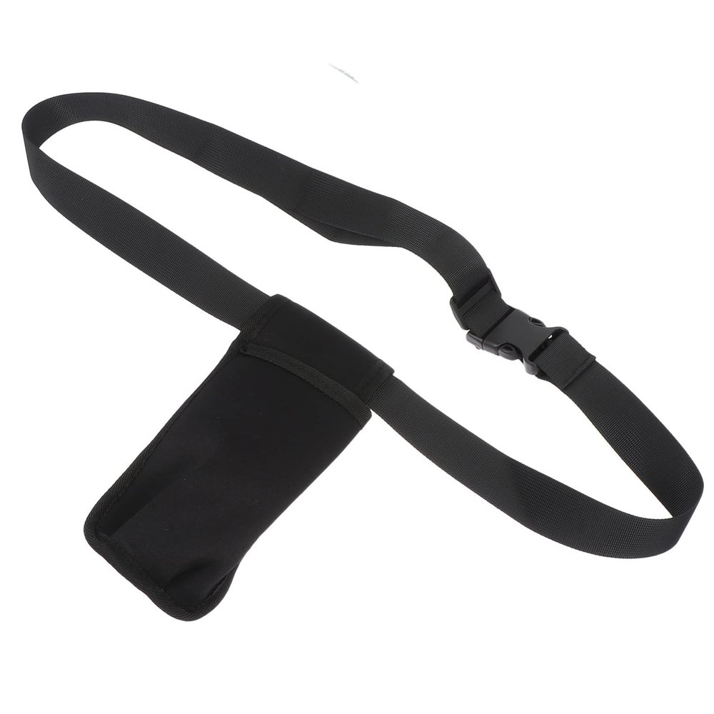 MUSISALY Essential Oil Waist Bag Durable Storage Case for Massage Bottles Convenient Holder for Masseur Use Simple Black Design