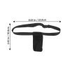 MUSISALY Essential Oil Waist Bag Durable Storage Case for Massage Bottles Convenient Holder for Masseur Use Simple Black Design view 2