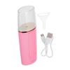 CANIGHT 1pc USB Rechargeable Nano Facial Steamer for Moisturizing and Pore Cleansing Portable Warm Mist Face Humidifier for Skincare Routine Pink view 1