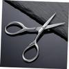 HONMEET Stainless Steel Mustache and Beard Trimming Scissors for Men Precision Grooming Shears with Durable Blades for Facial Hair Care Silver view 4