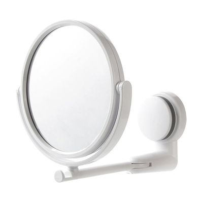 PLAFOPE Punch Wall-Mounted Beauty Mirror Suction Cup Rotating Double-Sided Makeup Mirror for Bathroom Bedroom and Dorm Use Easy Installation and Strong Hold
