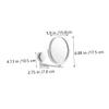 PLAFOPE Punch Wall-Mounted Beauty Mirror Suction Cup Rotating Double-Sided Makeup Mirror for Bathroom Bedroom and Dorm Use Easy Installation and Strong Hold view 2