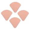 PLAFOPE 4pcs Lady Makeup Powder Puff Shape Washable for Face Powder Dry Wet Use Soft Material for Natural Finish for Home Travel view 1