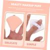 PLAFOPE 4pcs Lady Makeup Powder Puff Shape Washable for Face Powder Dry Wet Use Soft Material for Natural Finish for Home Travel view 2