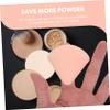PLAFOPE 4pcs Lady Makeup Powder Puff Shape Washable for Face Powder Dry Wet Use Soft Material for Natural Finish for Home Travel view 3