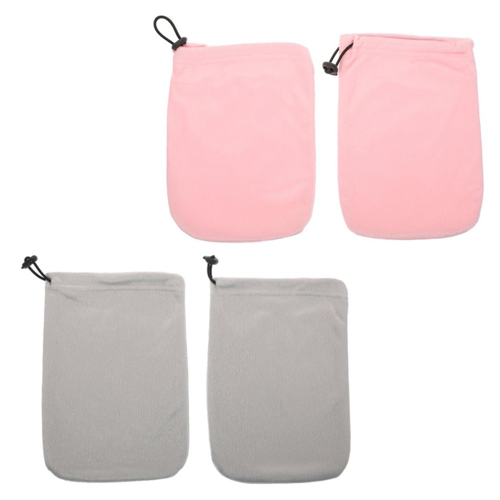 Outanaya 2pairs Moisturizing Cloth Mitts for Dry Hands Paraffin Wax Hand Treatment Glove Cover Insulated Manicure Mitts