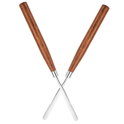 CANIGHT 2pcs Makeup Spatula for Foundation Mixing Portable Cosmetic Mixer Tool for Blending Creams and Nail Polish for Home and