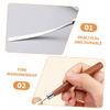 CANIGHT 2pcs Makeup Spatula for Foundation Mixing Portable Cosmetic Mixer Tool for Blending Creams and Nail Polish for Home and view 2