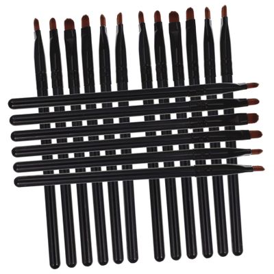 HAPINARY 18pcs Eye Makeup Brush Set for Precise Application Includes Flat Eyeliner and Concealer Brushes for Eyeshadow and Eyebrow Makeup Compact and Travel-friendly Design