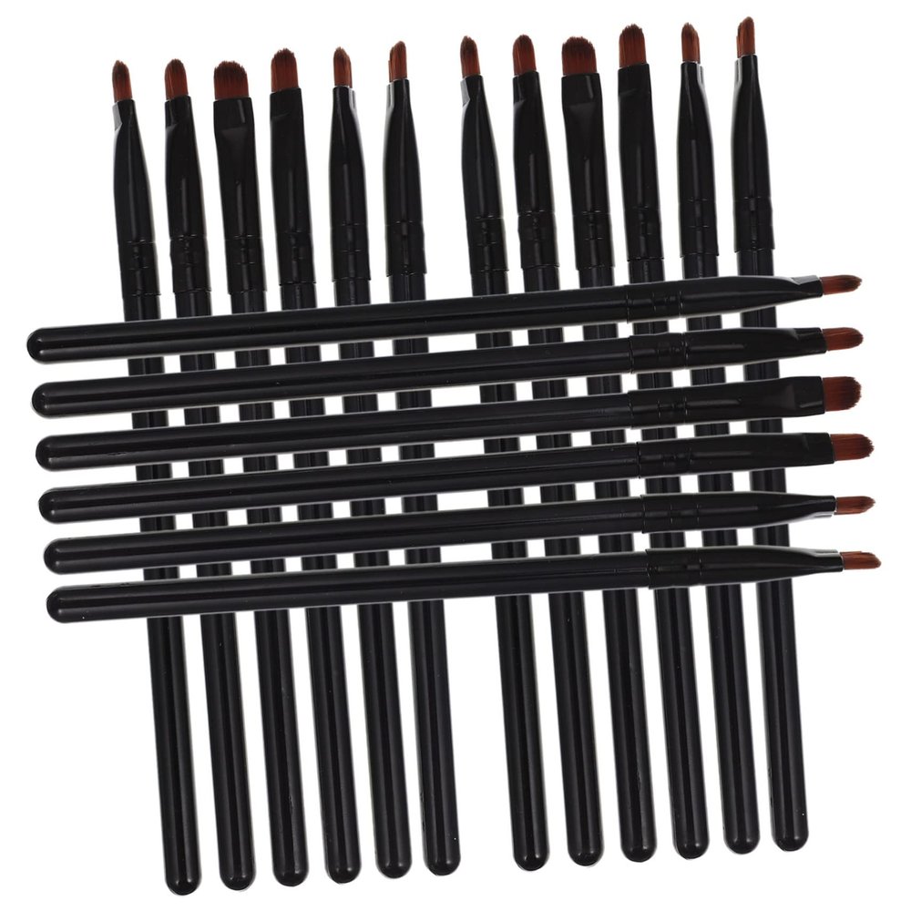 HAPINARY 18pcs Eye Makeup Brush Set for Precise Application Includes Flat Eyeliner and Concealer Brushes for Eyeshadow and Eyebrow Makeup Compact and Travel-friendly Design