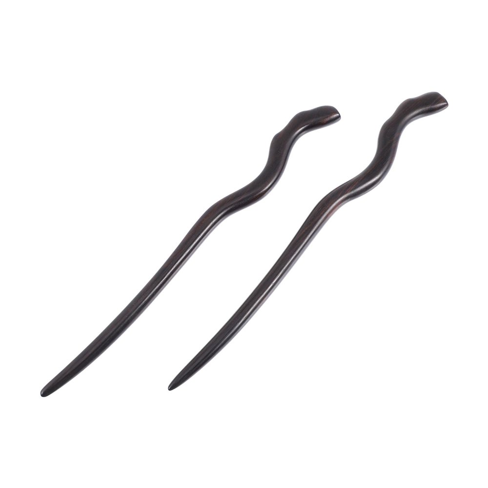 PLAFOPE 2pcs Ebony Hairpin Hair Stick Chinese Traditional Chopstick Headdress Chinese Style