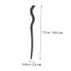 PLAFOPE 2pcs Ebony Hairpin Hair Stick Chinese Traditional Chopstick Headdress Chinese Style view 2