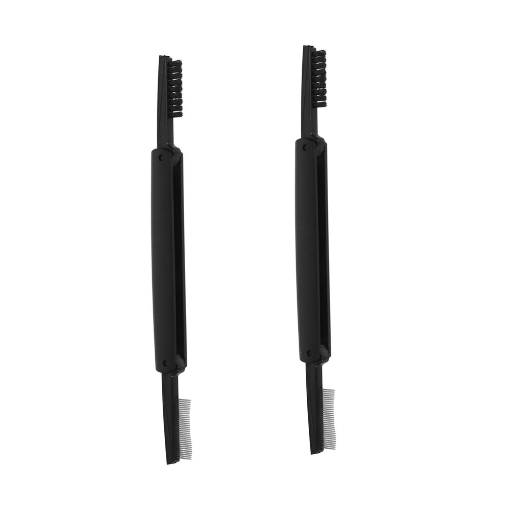 BIUDECO 2pcs Eyebrow Brush Mascara Eyelash Comb Folding Lash Tool for Women Random Color