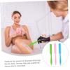 BIUDECO 3pcs Non-stick Wax Sticks for Hair Removal Silicone Applicators Spatulas Safe Easy to Clean for Body Feet Hands view 4