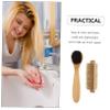 BCOATH 2pcs Wooden Nail Brush Soft Bristles for Hand and Fingernail Cleaning and Lightweight Handwashing Brushes for Home Salon Travel Use view 2