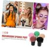 BIUDECO 10pcs Wet and Dry Mushroom Makeup Sponge Puff Versatile Cosmetic Applicators for Foundation Concealer and Powder Professional and Beginner Pink Black Brown view 4