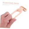 HAPINARY Manual Body Hair Trimmer for Women and Girls Plastic Abs Hair Remover Razor for Armpit Legs and Sensitive Areas Portable Design for Smooth Precise Shave with Reduced Skin Irritation view 4