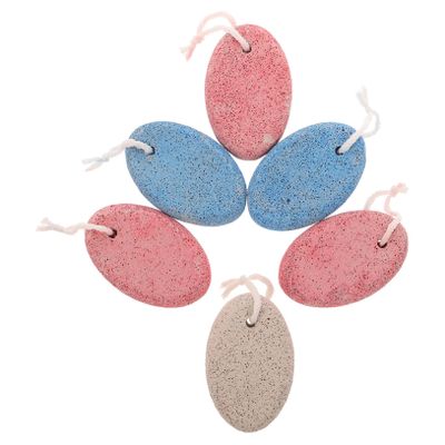 Gogogmee 6pcs Foot Pumice Stone for Dead Skin Removal Ergonomic Double-Sided Foot File for Safe Home Pedicure and Callus Care Skin-Friendly Exfoliating Tools