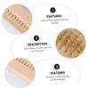 BIUDECO 4pcs Two-sided Boar Bristle Nail Brush Wooden Handle Cleaning Brush for Toes Fingernails Kitchen and Bathroom Use Comfortable Grip for Adults view 4