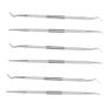 Healeved 6pcs Stainless Steel Nail Cleaning Tools Nail Care Kit Cuticle Remover Ingrown Toenail Tool view 1