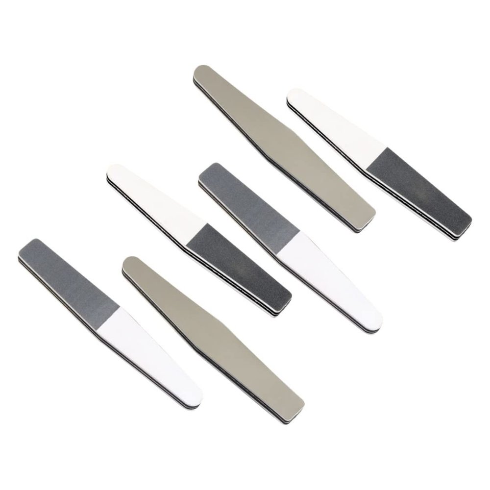 BIUDECO 6pcs Nail File and Buffer Sponge Nail Files Manicure Accessory Polishing Supplies