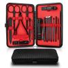24pcs Professional Black Nail Clippers Kit - Ultra Sharp Fingernail and Toenail Cutters for Men and Women - Sturdy Pedicure view 1