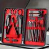 24pcs Professional Black Nail Clippers Kit - Ultra Sharp Fingernail and Toenail Cutters for Men and Women - Sturdy Pedicure view 2