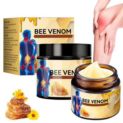 2Pcs Bee Venom Moisturizing Cream,Professional New Bee Venom Professional Cream,Bee Venom Cream,Natural Formula,Fast-Absorbing,Lightweight Skin Care Cream for Daily Body