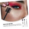 PLAFOPE 3pcs Portable Makeup Brush Dual-ended Eyebrow Eyelash Comb Spiral Eyelash Brush for Precision Grooming Cosmetic Tools for Natural Tidy Looks view 4