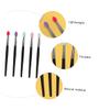 BIUDECO 5pcs Double Sided Makeup Brush Set Eye Shadow Face Brush Kit Makeup Tools Plastic Handle for Women view 3