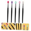 BIUDECO 5pcs Double Sided Makeup Brush Set Eye Shadow Face Brush Kit Makeup Tools Plastic Handle for Women view 4