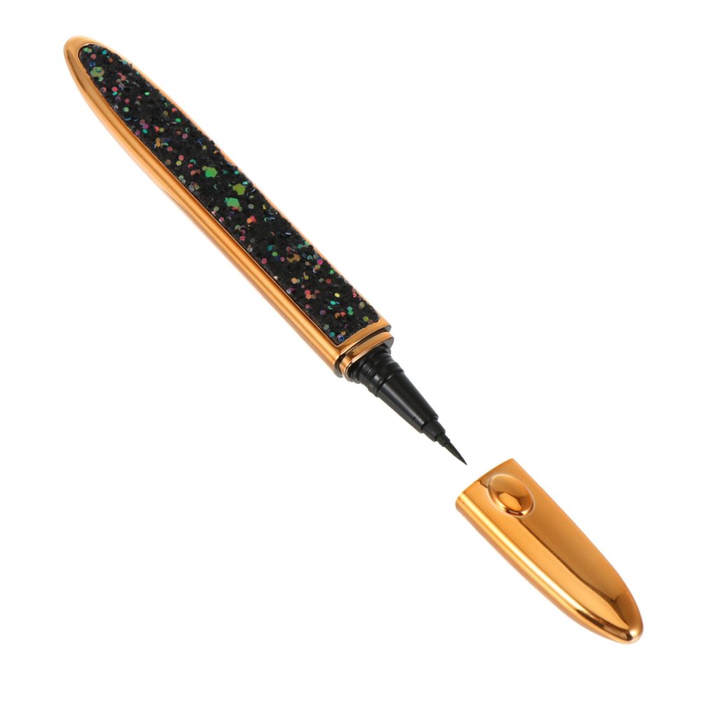 OSOLADY Self-adhesive Eyeliner Pencil Glitter Finish No Blooming Liquid Eye Liner for Effortless Makeup Application for Festivals and Everyday Use