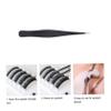 BIUDECO 6pcs Stainless Steel Eyelash Tweezers for Makeup Ergonomic Design for Applying and Removing False Lashes for Professional and Personal Use view 3