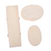 PLAFOPE 3pcs Natural Loofah Bath Towel Set Exfoliating Body Scrubber for Gentle Back Cleaning Bath Supplies Beige for Skin Care and Shower Exfoliation view 1