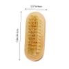 BIUDECO 2pcs Dual-sided Wooden Manicure Brush Natural Bristle Nail Cleaning Tools for Healthy Fingernails and Pet Paw Care Compact Design for Easy Travel view 2