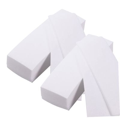 HONMEET 2packs Thick Non-woven Depilatory Wax Paper for Hair Removal Soft Flexible Facial Body Depilation Strips Strong Adhesive Comfortable Skin-friendly Use