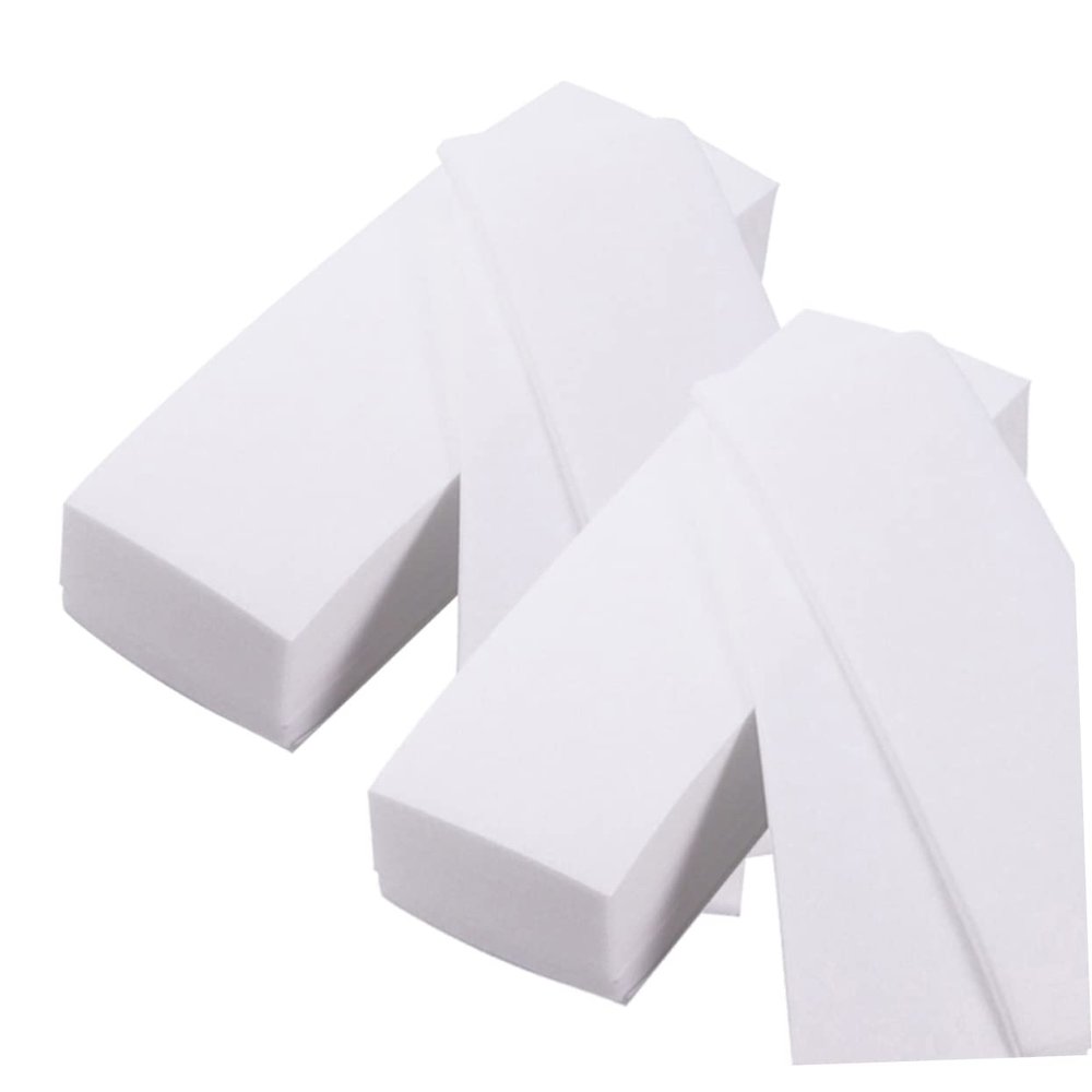 HONMEET 2packs Thick Non-woven Depilatory Wax Paper for Hair Removal Soft Flexible Facial Body Depilation Strips Strong Adhesive Comfortable Skin-friendly Use