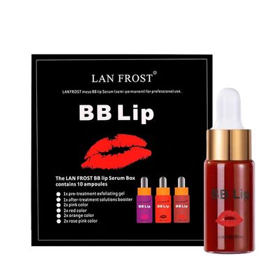 BB Lip Serum Set, Semi-permanent Makeup Treatment, BB Lips Serum for Lip Coloring and Moisturizing