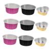 BIUDECO 6pcs Aluminum Wax Melting Bowls Nonstick High-temperature Resistant Wax Bean Containers for Hair Removal and Beauty Care Round Foil Bowls Easy Clean Capacities view 1