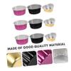 BIUDECO 6pcs Aluminum Wax Melting Bowls Nonstick High-temperature Resistant Wax Bean Containers for Hair Removal and Beauty Care Round Foil Bowls Easy Clean Capacities view 3