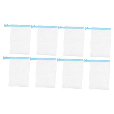 HONMEET 8pcs Facial Exfoliating Mesh Soap Saver Pouches for Gentle Cleansing for Handmade and Cosmetic Soaps Lightweight Travel-friendly Design