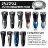 SUPERNB SH30 Shaving Heads for Philips Norelcos Series 1000, 2000, 3000 and 5000X Razors, Shaver Replacement Blades with High Performance - Shave Wet and Dry, 6Packs. view 3
