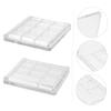 BIUDECO 4pcs Transparent Eyeshadow Palette Makeup Container for Shades Durable Travel Case for Eyeshadow Blush Lipstick and More view 2